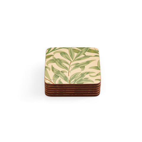 Morris & Co - Coasters - Set of 6 - Willow Bough Green