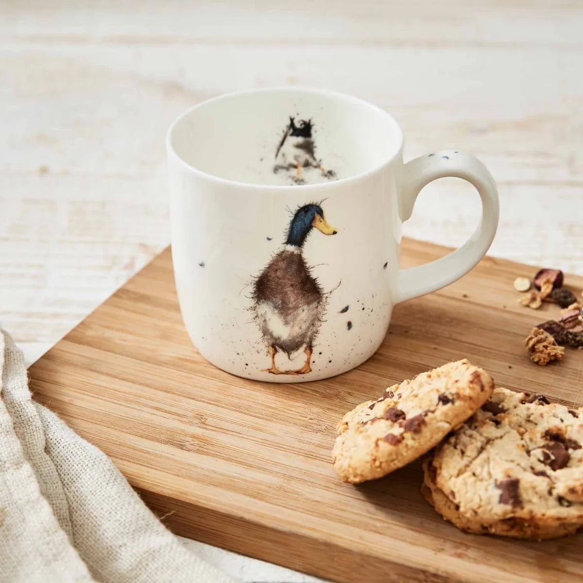 HALF PRICE OFFER Wrendale Bone China Mug Guard Duck HOUSE OF