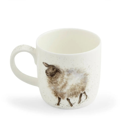 Wrendale - Box Set of 4 Mugs  - Duck, Hare, Sheep & Highland Cow