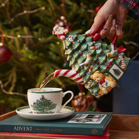 Spode Christmas Tree - Novelty Tree Teapot