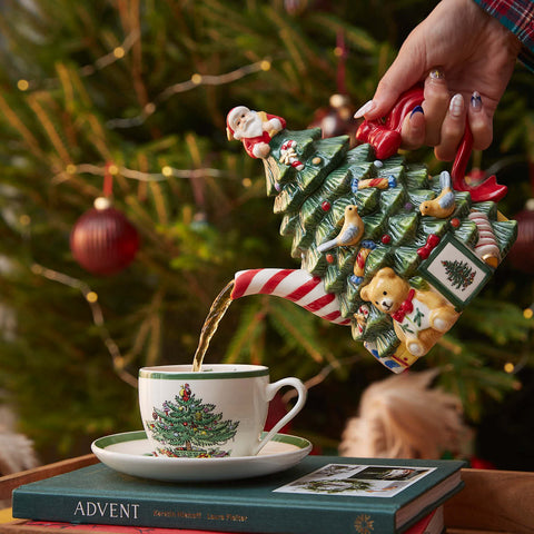 Spode Christmas Tree - Novelty Tree Teapot
