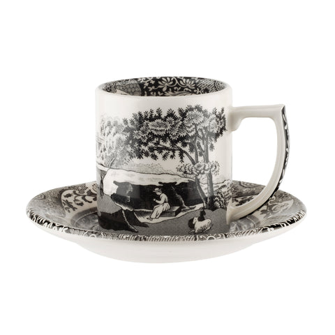 Spode - Black Italian - Espresso Cup & Saucer