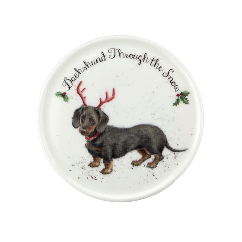 NEW - SPECIAL OFFER - LIMITED STOCK  - Wrendale - Christmas - Mug & Coaster Set - Dachshund Through The Snow