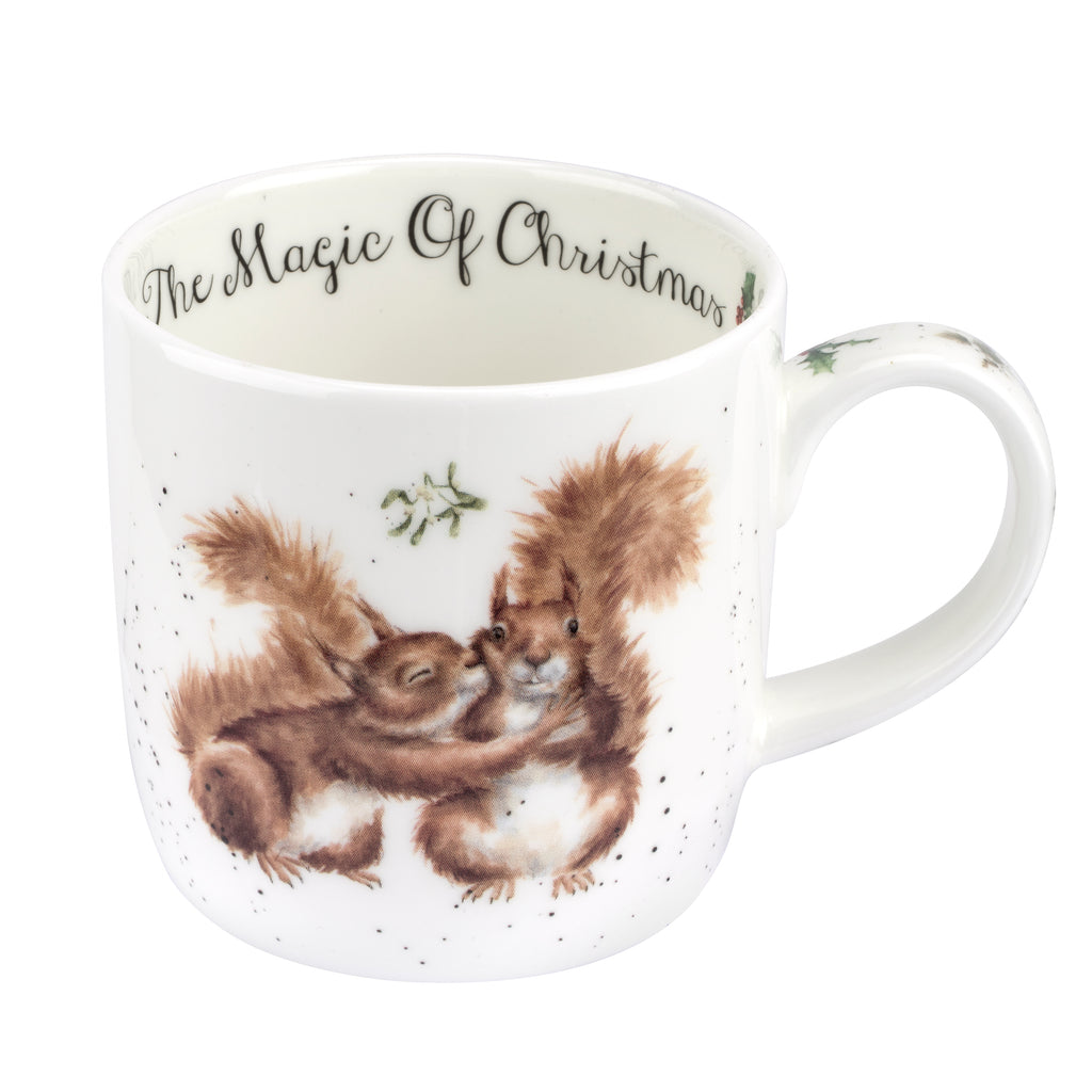 NEW - Wrendale - Christmas - Fine Bone China Mug - The Magic of Christmas Squirrels