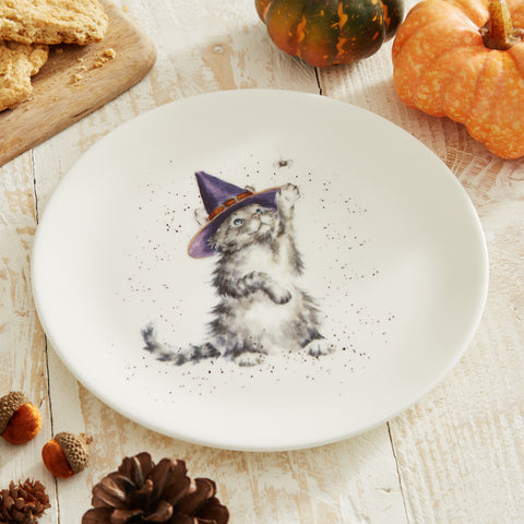 Wrendale - Coupe Side Plate  - Halloween Cat