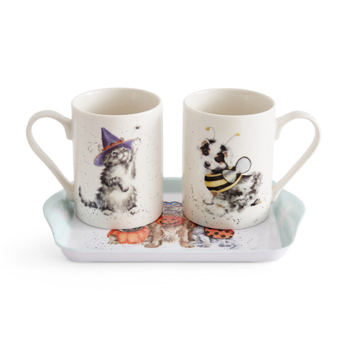 Wrendale - Halloween Collection - Mugs & Mini Tray Set