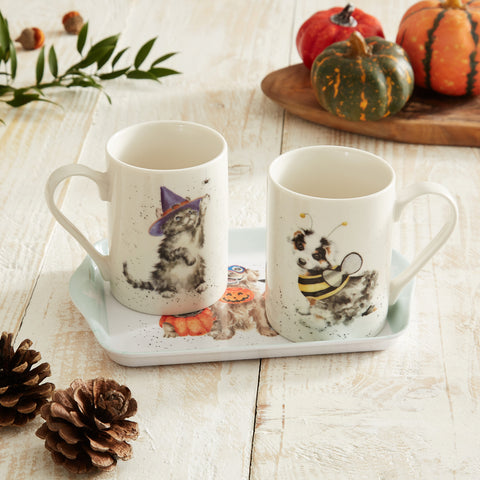 Wrendale - Halloween Collection - Mugs & Mini Tray Set