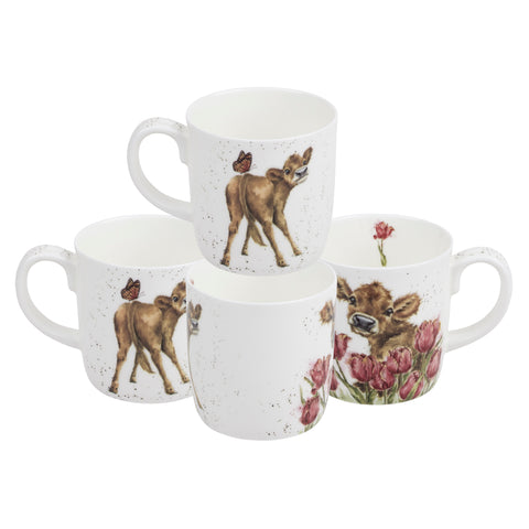 NEW - Wrendale - Large Fine Bone China Mug - Bessie Cow