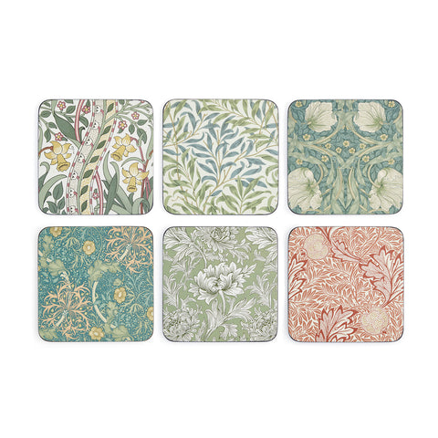 Morris & Co - Box Set of 6 Coasters - Simply Mixed