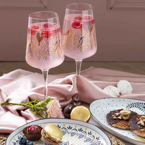 Sara Miller - Chelsea Collection - Set of 2 Wine Glasses