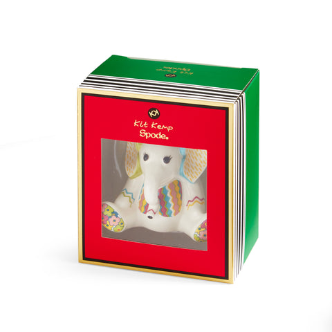 Spode - Kit Kemp - Christmas - Patchwork Ornament - Jambo Elephant