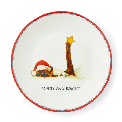 Spode - Kit Kemp - Doodles - Christmas - Tidbit Plate - Set of 4