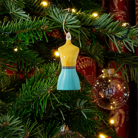 Spode - Kit Kemp - Christmas - Mannequin Ornament - Calypso
