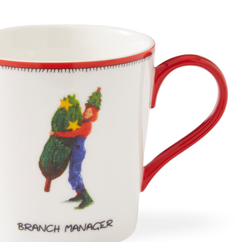 Spode - Kit Kemp - Doodles - Christmas - Mug - Branch Manager