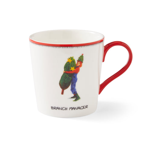 Spode - Kit Kemp - Doodles - Christmas - Mug - Branch Manager