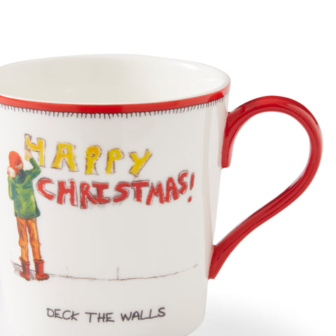 Spode - Kit Kemp - Doodles - Christmas - Mug - Deck The Walls