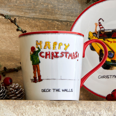 Spode - Kit Kemp - Doodles - Christmas - Mug - Deck The Walls