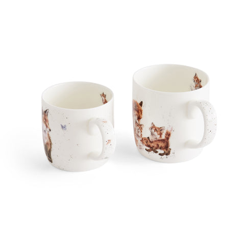 Wrendale - Parent & Child Mug Gift Set - Foxes