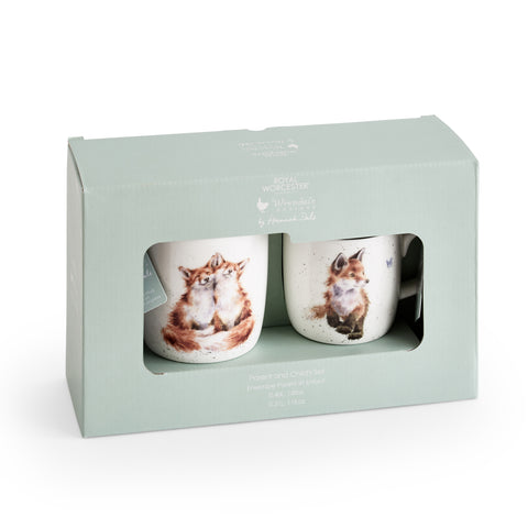 Wrendale - Parent & Child Mug Gift Set - Foxes