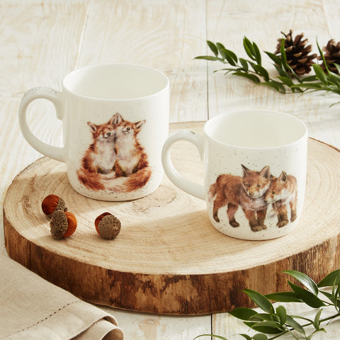 Wrendale - Parent & Child Mug Gift Set - Foxes