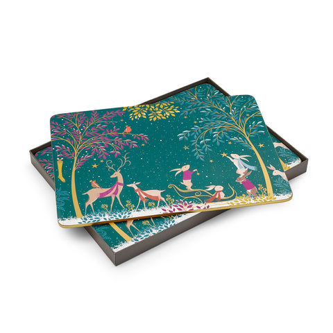 Sara Miller - Woodland Tales - Boxed Set of 4 Placemats