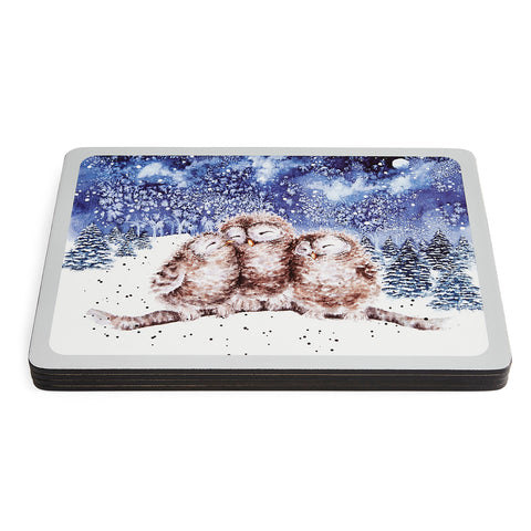 NEW - Wrendale - Winter Sky - Box Set of 4 Placemats