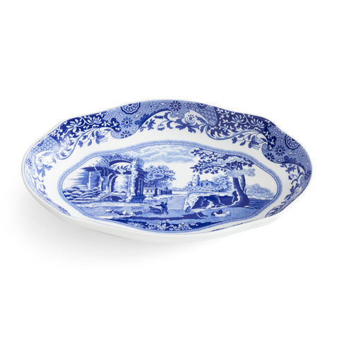 NEW - Spode - Blue Italian - Fluted Oval Dish