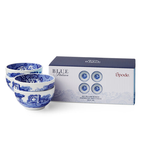 Spode - Blue Italian - Dip Bowls - Box Set of 4