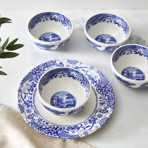 Spode - Blue Italian - Dip Bowls - Box Set of 4