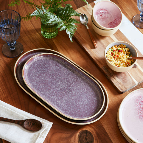 Portmeirion Minerals - Large Oval Platter - Amythyst