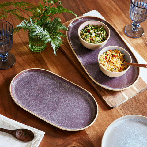 Portmeirion Minerals - Medium Oval Platter - Amythyst