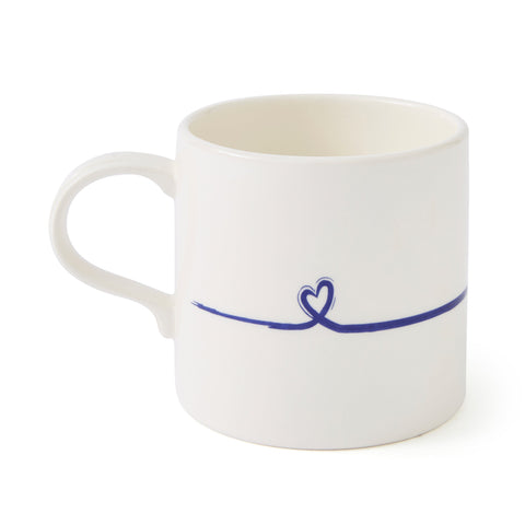 Portmeirion - Mug Meirion - Short Mug - Blue & White Mrs