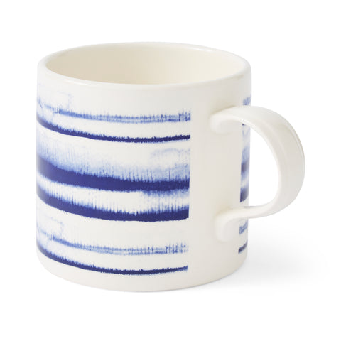 Portmeirion - Mug Meirion - Short Mug - Blue Wash Horizontal Stripes