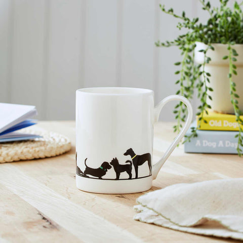 Portmeirion - Mug Meirion - Tall Mug - Silhouette Dog Friends