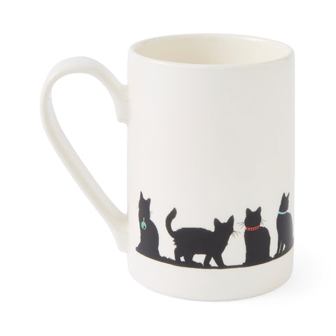 Portmeirion - Mug Meirion - Tall Mug - Silhouette Cat Friends