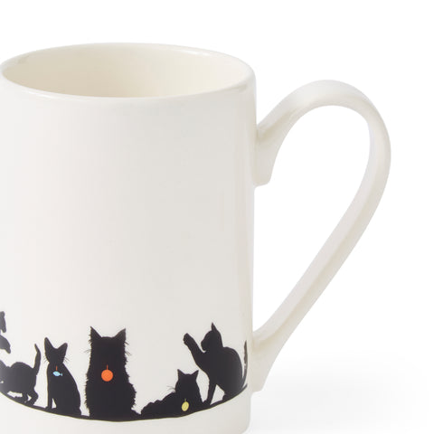 Portmeirion - Mug Meirion - Tall Mug - Silhouette Cat Friends