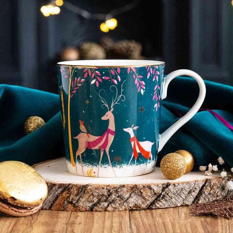 Sara Miller - Woodland Tales - Mug - Deer & Robin
