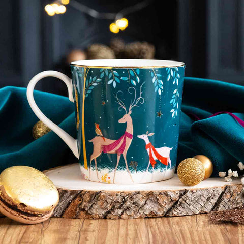 Sara Miller - Woodland Tales - Mug - Deer & Robin