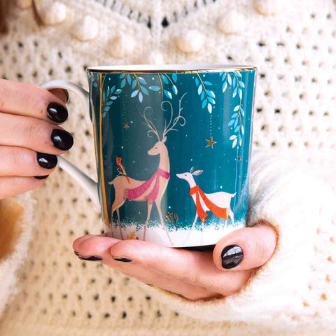 Sara Miller - Woodland Tales - Mug - Deer & Robin
