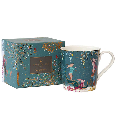 Sara Miller - Woodland Tales - Mug - Rabbit Sleigh