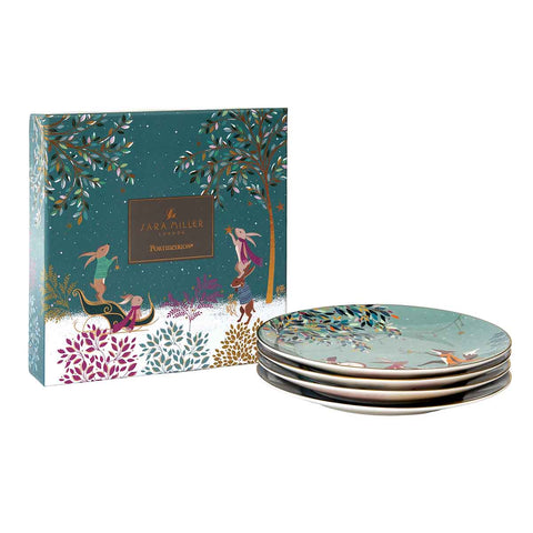 Sara Miller - Woodland Tales - Boxed Set of 4 Side Plates