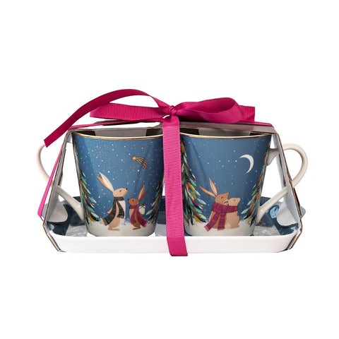 Sara Miller - Woodland Tales - Mini Mugs & Tray Set