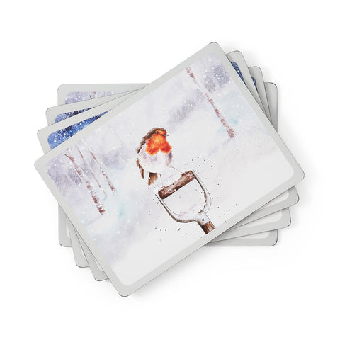 NEW - Wrendale - Winter Sky - Box Set of 4 Extra Large Placemats