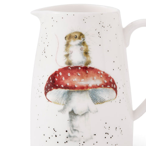 NEW - Wrendale - Mini Posy Jug - Mouse & Toadstool