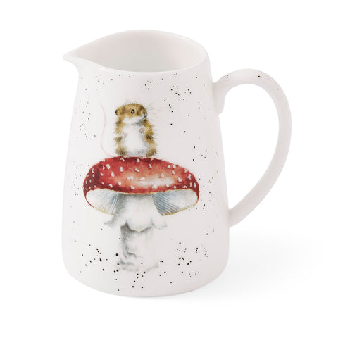 NEW - Wrendale - Mini Posy Jug - Mouse & Toadstool