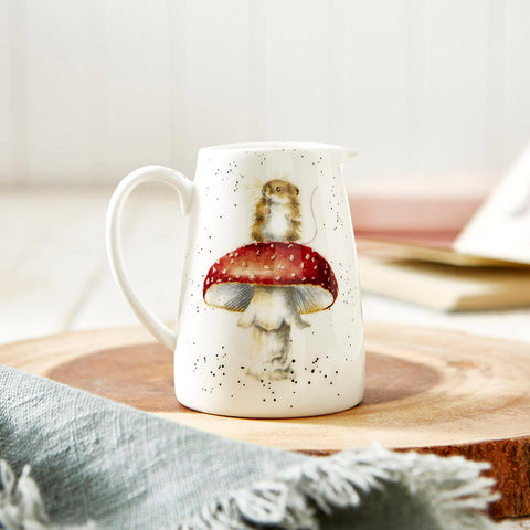 NEW - Wrendale - Mini Posy Jug - Mouse & Toadstool