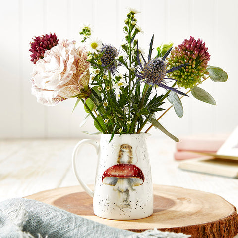 NEW - Wrendale - Mini Posy Jug - Mouse & Toadstool