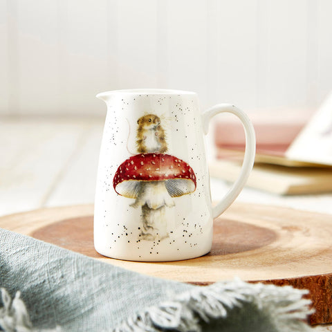 NEW - Wrendale - Mini Posy Jug - Mouse & Toadstool