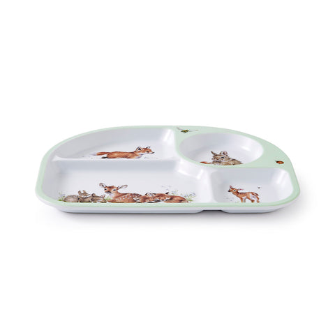 Wrendale - Little Wren Baby Collection - Melamine Divided Plate & Bowl Set