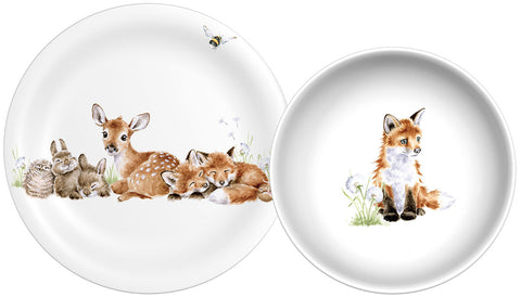 NEW - Wrendale - Little Wren Baby Collection - Melamine Plate & Bowl Set